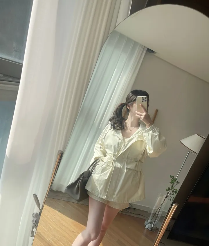 [신상💛핏보장]몽 스트링 후드 숏 루즈핏 야상 집업 자켓 상세 이미지 19