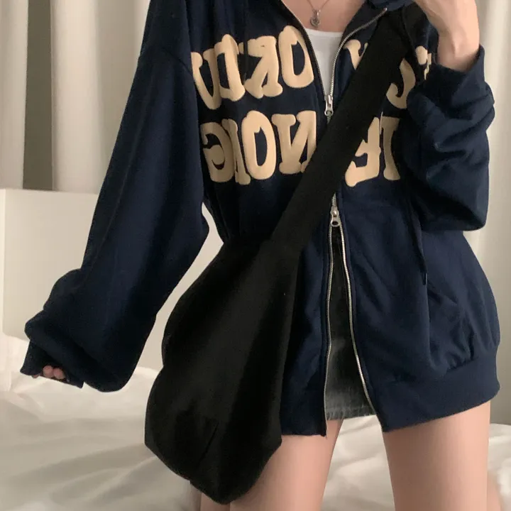[기모추가!/만족도100%] 크루아상 발포 오버핏 레터링 후드집업,점퍼 - 4color 상세 이미지 8