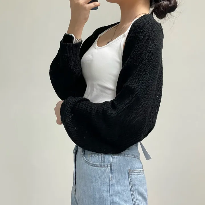 [여리핏/지금부터 쭉~] 엘르 볼레로 가디건 크롭가디건 여름가디건 상세 이미지 49