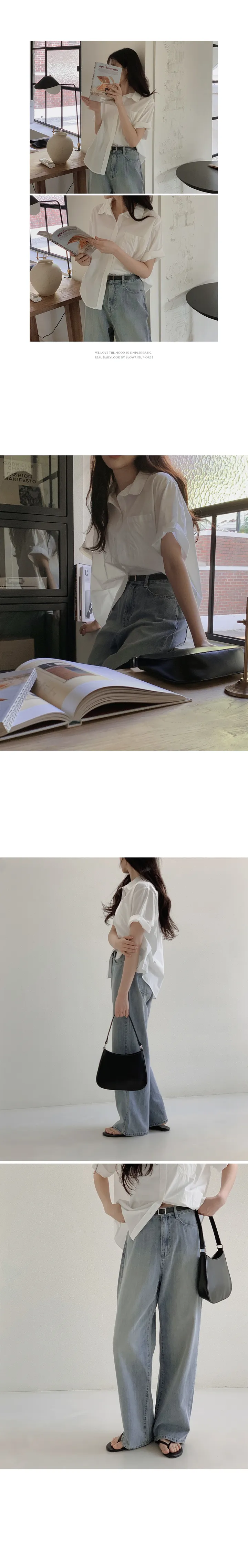 [💙후기최고!/여름1등데님] 투데이 썸머라이트 데님팬츠 (+기본/롱ver) - 4 size (SLOWMADE/자체제작/한여름/빈티지/와이드데님/유연함/연청/중청/진청) 상세 이미지 51