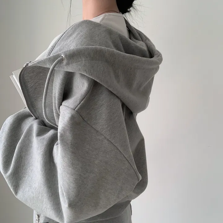 [💖후기극찬/봄,가을교복💖]  자체제작 #크치Made 꿈에 나온 핏, 사계절 입는 크롭 투웨이 후드집업 - zipup : 봄,봄아우터,봄자켓,가을,가을아우터 상세 이미지 20