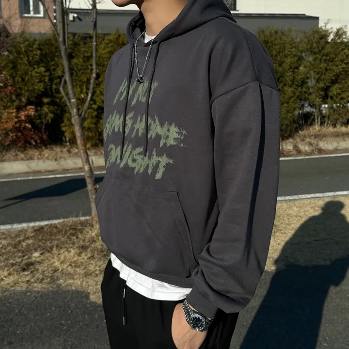 맨투맨 & 후드티 남녀공용 커플티 힙무드 스트릿 가을 겨울 봄 커플룩 시밀러룩 커플 코디 꾸안꾸 데이트룩 오버핏 루즈핏 아방핏 빅사이즈 남자 사이드스냅 벌룬 와이드 팬츠 상세 이미지 47
