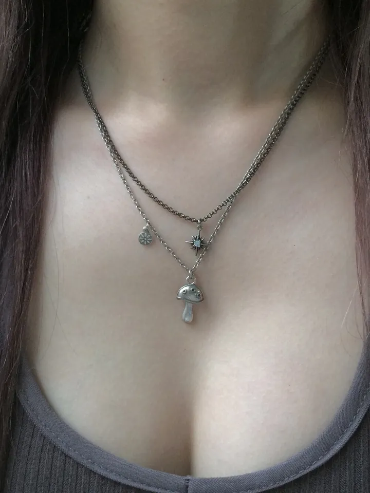 black twinkle necklace 상세 이미지 5