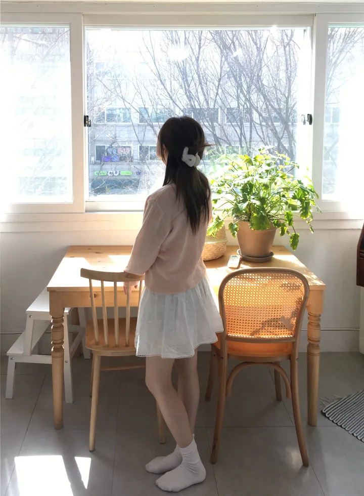 [봄신상💐](5colors/파스텔색감🌈🖍️) 레이어드 펀칭 라운드넥 니트 봄 가디건 cd 상세 이미지 94