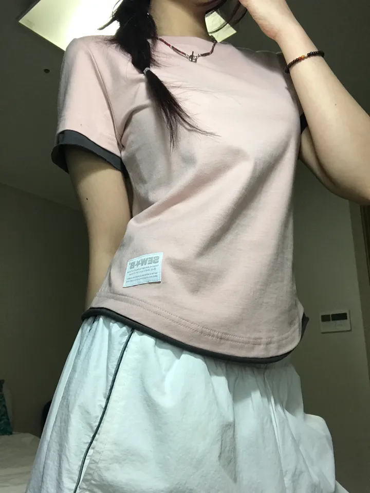 [MADE] ✪한정✪ 신상할인 레이어드 U넥 세미 반팔티 4color 상세 이미지 69