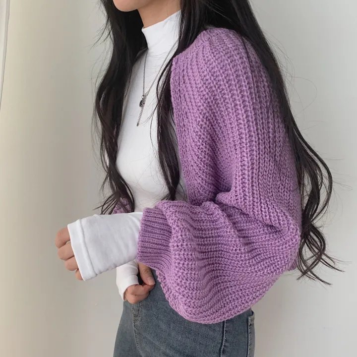 가을 두께감! 하찌 볼레로 크롭 니트가디건;5col 상세 이미지 11