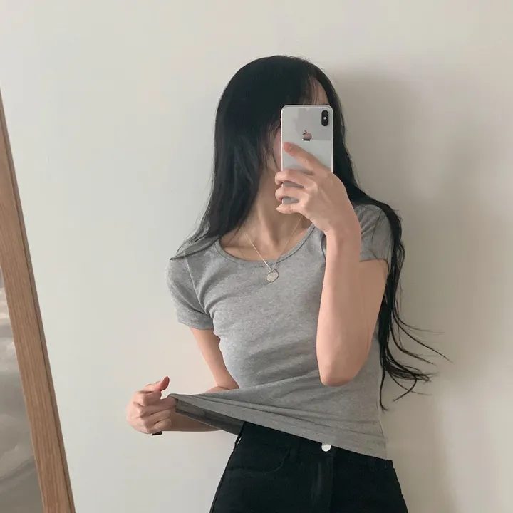 [1+1추가할인🤍/13컬러] 데일리 기본 유넥 반팔티 상세 이미지 46