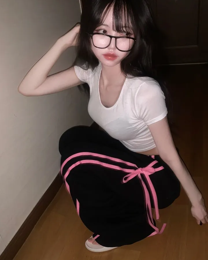 🖤블랙&핑크🩷 더블리본 핑키 롱 트레이닝 pt -3col 상세 이미지 7