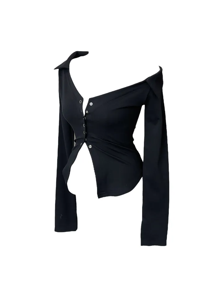 Kitzha deep v-neck blouse cardigan 키츠하 딥 브이넥 블라우스 가디건 상세 이미지 18