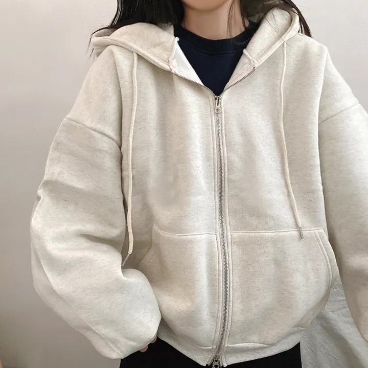 [기모/6color] 마일드 데일리 오버핏 투웨이 무지 후드집업 상세 이미지 29