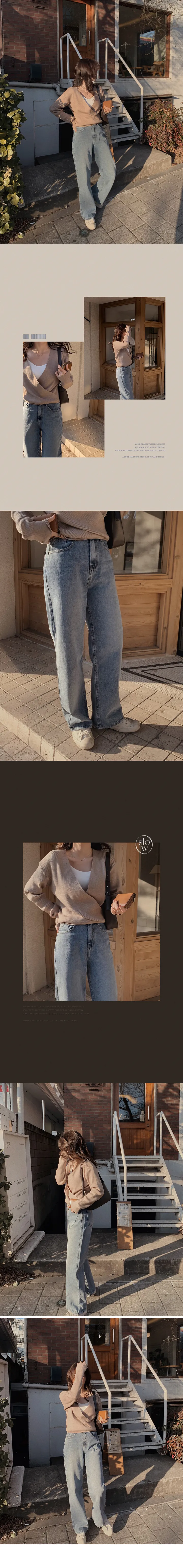 [후기인증핏👖] 투데이 와이드 중청데님팬츠 (+기본/롱ver) - 4 size (자체제작/슬로우앤드/와이드핏/스트레이트핏/데일리룩/워싱) 상세 이미지 33