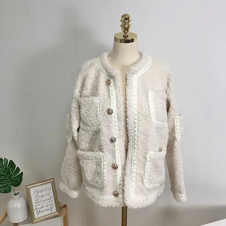 실물이 더 예쁜 3color: 트위드 양털 포켓 무스탕 자켓 상세 이미지 37