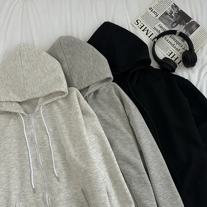[UNISEX🖤/2사이즈선택(추가금x) 교복템,퀄보장🖤 투웨이집업 오버핏 기본 데일리 후드집업 남녀공용 커플템] 올데이투웨이후드집업 상세 이미지 55