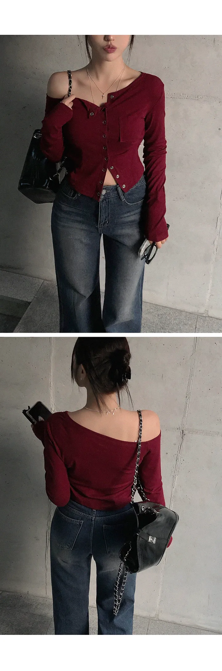[ 단독/컬러추가! ] 코즈 빈티지 워싱 데님 세미와이드 팬츠 봄빈티지 봄팬츠 봄와이드 봄데님 봄옷 봄신상 상세 이미지 10