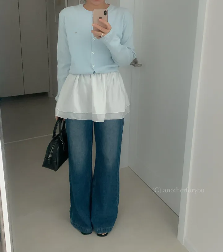미니 심볼 펜던트 라운드 숏 가디건 4col : 어나더포유 상세 이미지 21