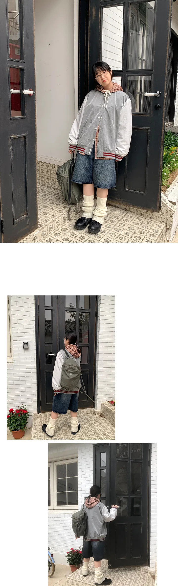 [3천장돌파]포피로 워싱 하프 데님 팬츠 상세 이미지 9