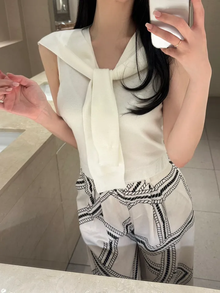[ 숄SET ] 소프트 숄 브이넥니트 투피스세트 (3color) 상세 이미지 4