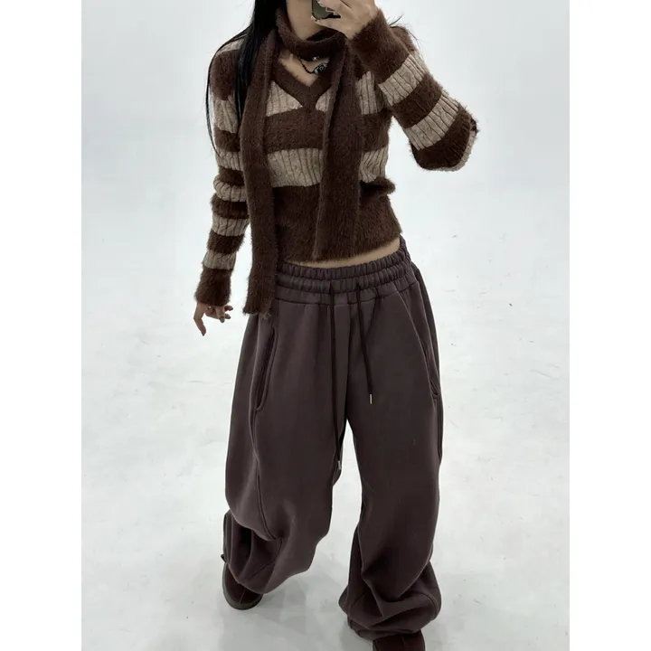 ❤️‍🔥누적판매8,000 돌파 기념❤️‍🔥[UNISEX/기모 ver.🤧/소장추천!]럽 올 컬러 와이드 스트링 트레이닝 팬츠(5color) 상세 이미지 61