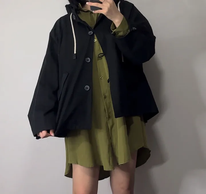[🤍당일출고🤍/아방핏제대로2color/고퀄리티] 프리미엄 하프 후드 트렌치 야상 코트 자켓 상세 이미지 39