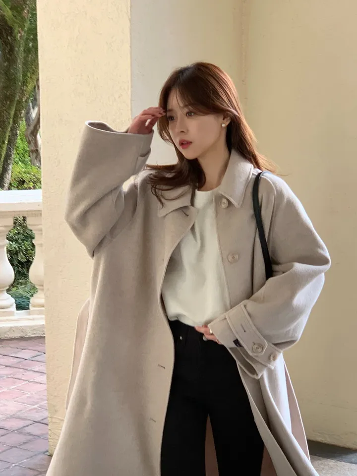 도리 롱코트 울코트 핸드메이드코트 겨울자켓 상세 이미지 20