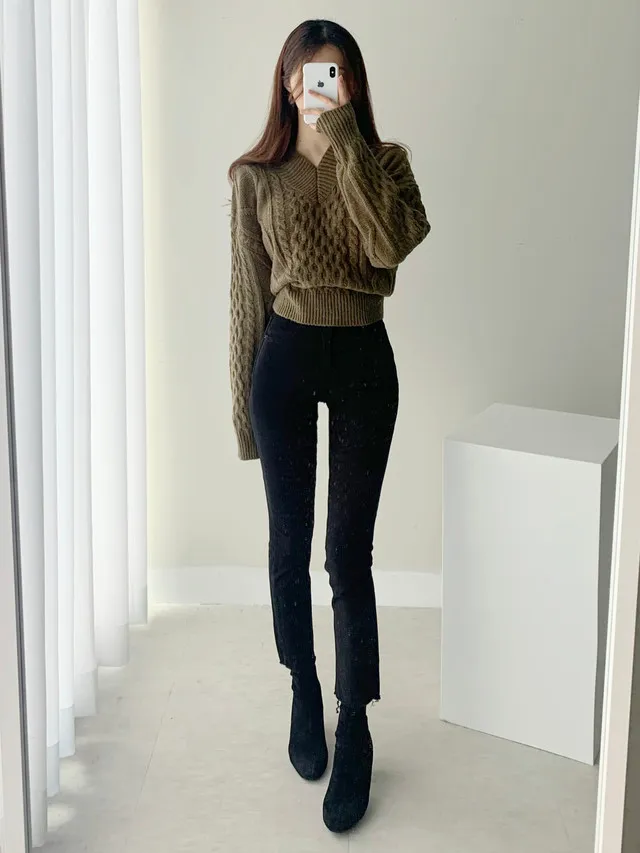 [빠른배송/1만장돌파] 스판굿 반하이 8부 일자 팬츠 면바지 화이트 블랙 베이지 상세 이미지 33