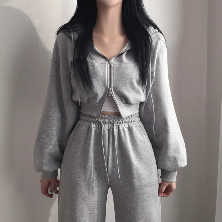 만족도100% 휘뚤마뚤 무지 투웨이 크롭후드집업 4color 상세 이미지 14