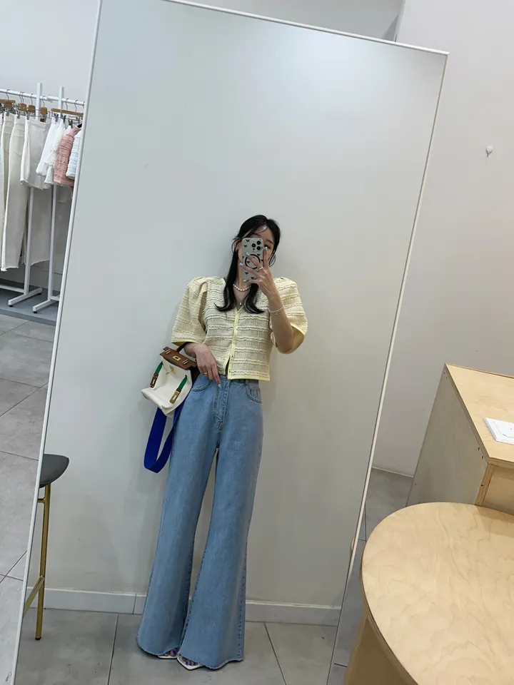 [러블리 한가득~❤️] 봉긋 레이스 엔젤 퍼프 크롭 가디건 상세 이미지 62