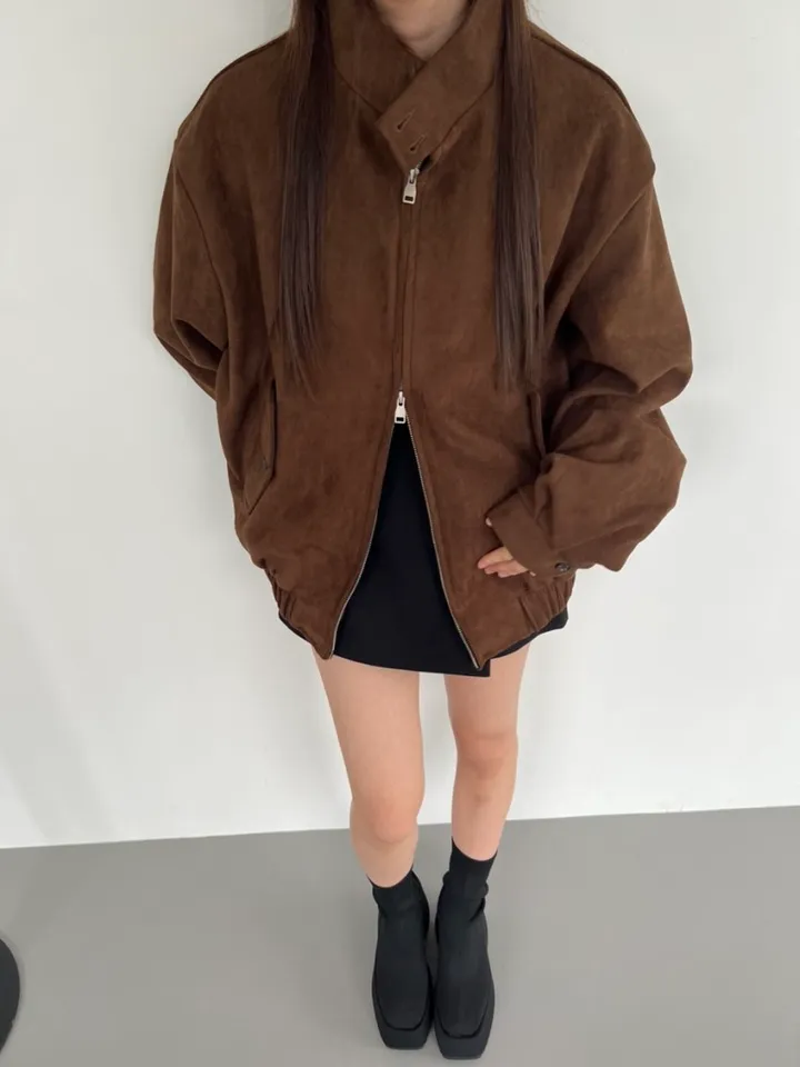 가성비갑) 로컬 스웨이드 자켓 (2color) [스웨이드/자켓/가을코디/코디추천/가성비/숏자켓/점퍼/대학생/y2k/데일리/겨울코디] 상세 이미지 8