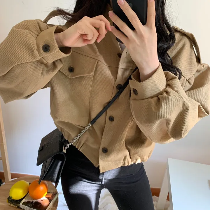 [ 핵이쁨주의] 빈티지 크롭 자켓, 야상 상세 이미지 32