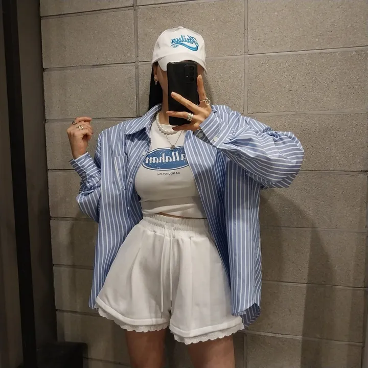 레이스 핀턱반바지(3단쭈리) 상세 이미지 3