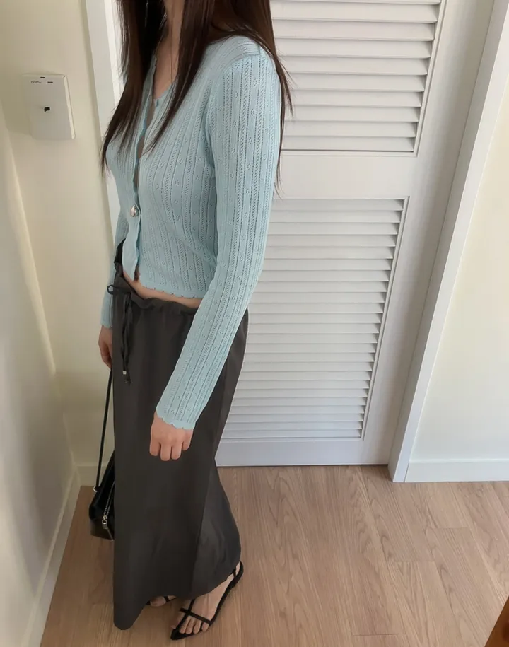 [썸머/데일리]웨이브 펀칭 썸머 가디건(4컬러) 상세 이미지 34