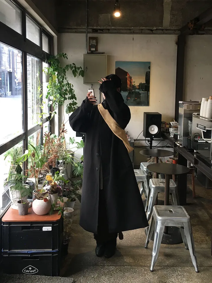 [MD픽🍅/unisex] 하이넥 스테디 발마칸 롱코트 (2color) 상세 이미지 2