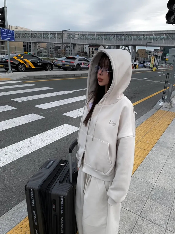 🚀부분당일발송/기모선택🚀 자체제작 UmD 후드 집업 / 투웨이 무지 기모 반크롭 오버핏 크롭 후드티 후드집업 크롭후드 크롭후드집업 기모후드집업 기모후드 y2k 유니크 빈티지 상세 이미지 32