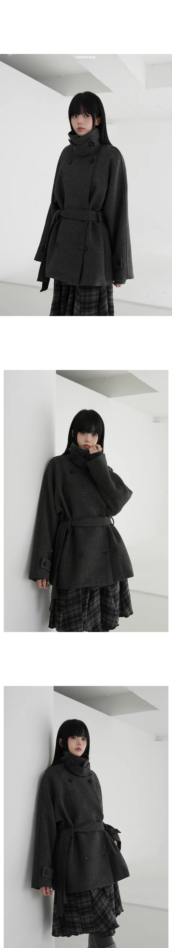 비에드 더블 울 하프코트 상세 이미지 2