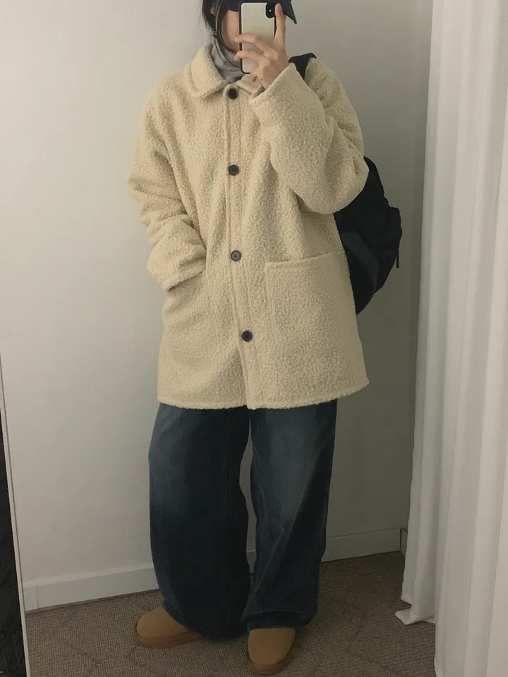 부클하프코트 (3color) 상세 이미지 10