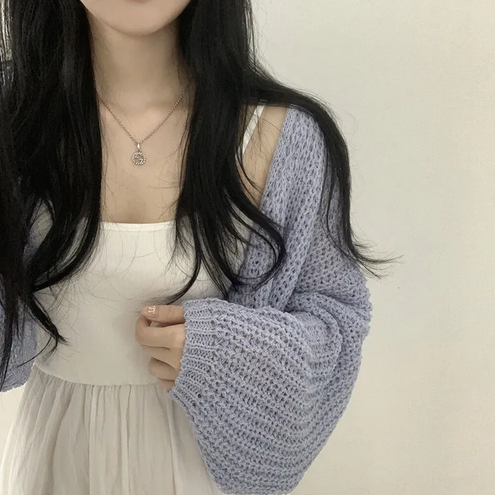 [고퀄!살탐방지] 왕박시 린넨 부클 여름니트 벌룬 크롭가디건 상세 이미지 25
