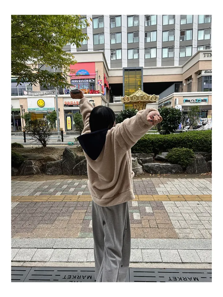 [당일배송][양털/뽀글이]후드 플리스 투웨이 겨울 따뜻한 데일리 점퍼 3color 묶음할인중 상세 이미지 41