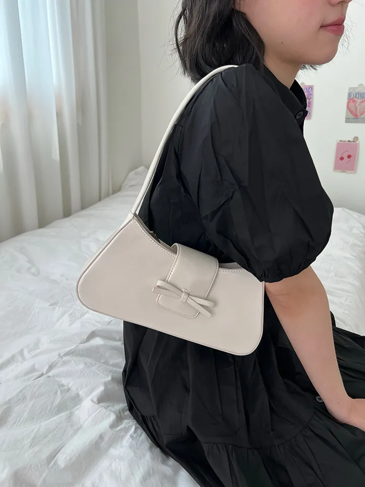 주말할인 * 리본 키치 발레코어 포인트 숄더백 토트백 봄신상 데일리 레드 상세 이미지 20
