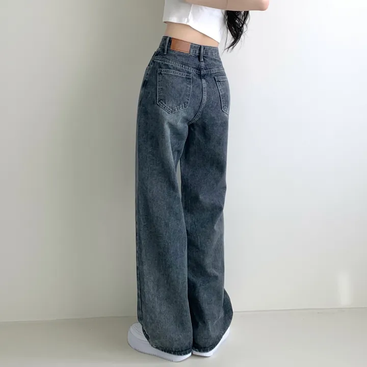 ["인생"데님🖤/기장선택/~XL] 올데이 하이웨스트 캣브러쉬 워싱 데님 와이드 팬츠 바지 키작녀 키큰녀 빅사이즈 청바지 상세 이미지 19