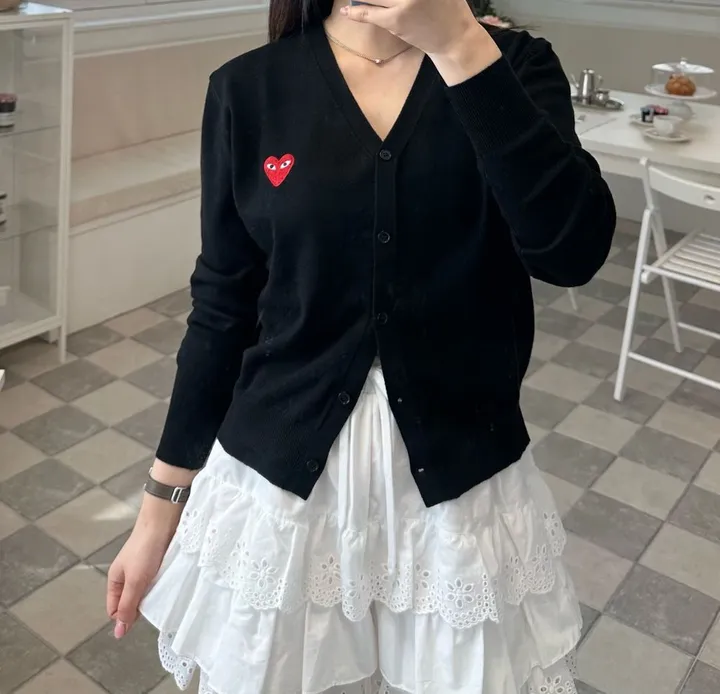하트 가디건 브이넥 데일리 빠른출고 4color 상세 이미지 29