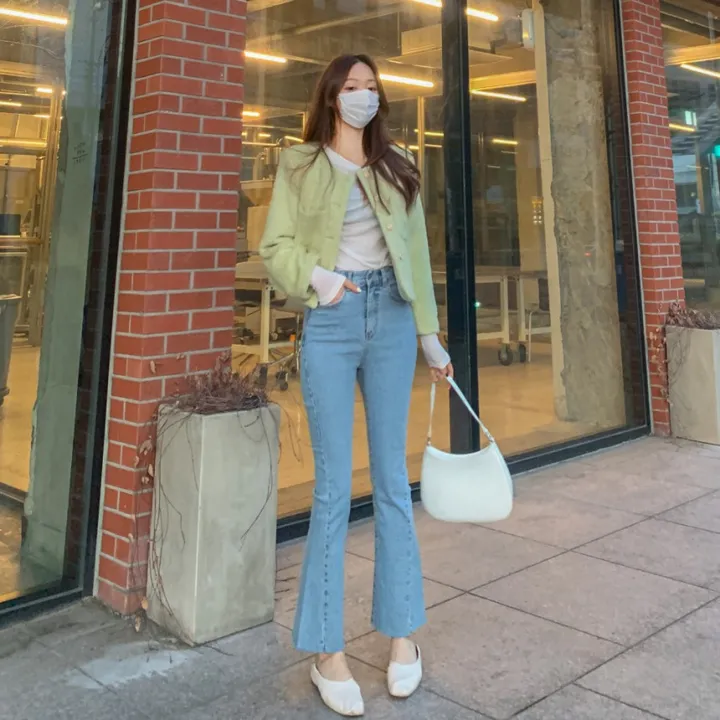 [2천장돌파‍🔥누빔선택!!] 앙고라 트위드 국내 펄 콕콕 퍼 겨울 트위드 자켓 노카라 포켓 간절기 하객룩 크롭 숏자켓 그린 소라 아이보리 핑크 상세 이미지 85