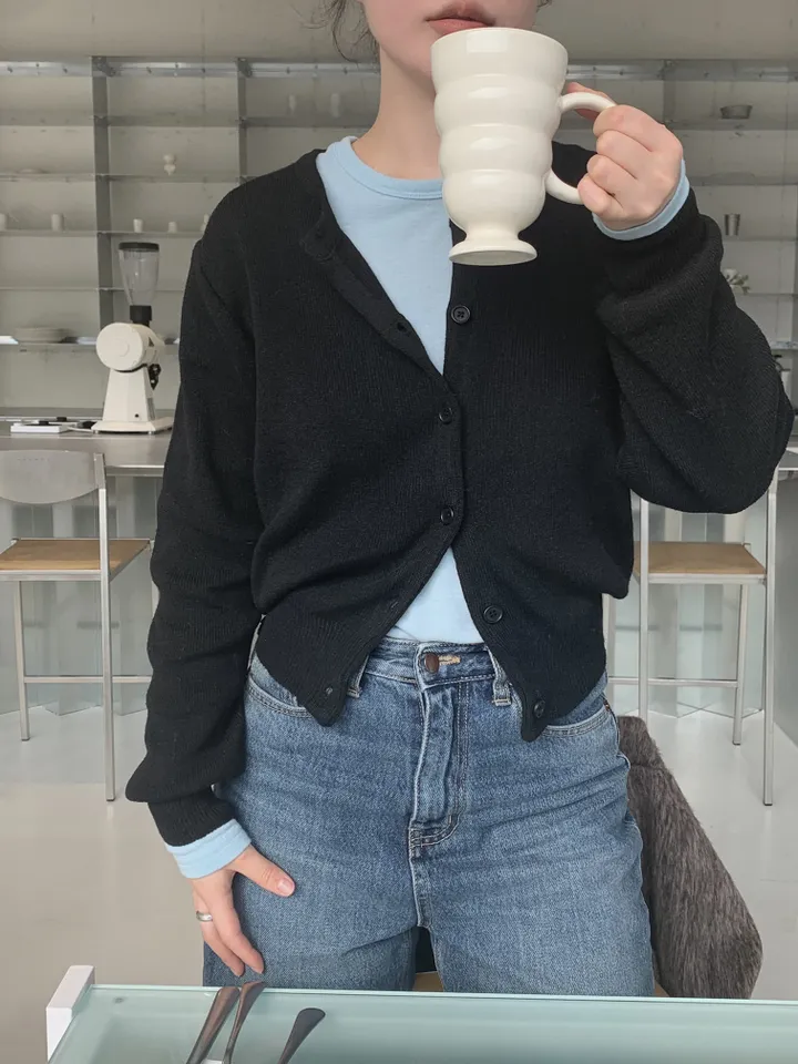 basic round cardigan (5color) 상세 이미지 29