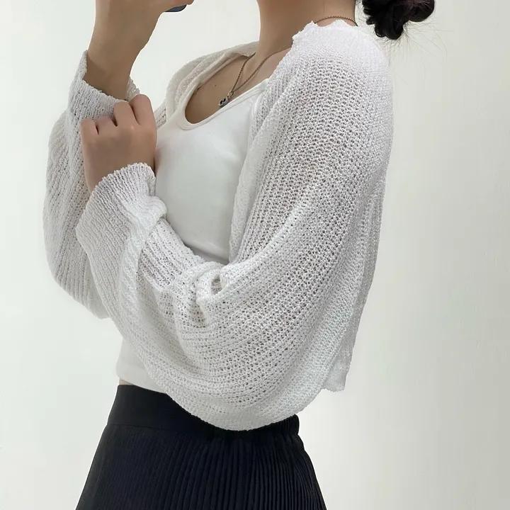 [여리핏/지금부터 쭉~] 엘르 볼레로 가디건 크롭가디건 여름가디건 상세 이미지 25