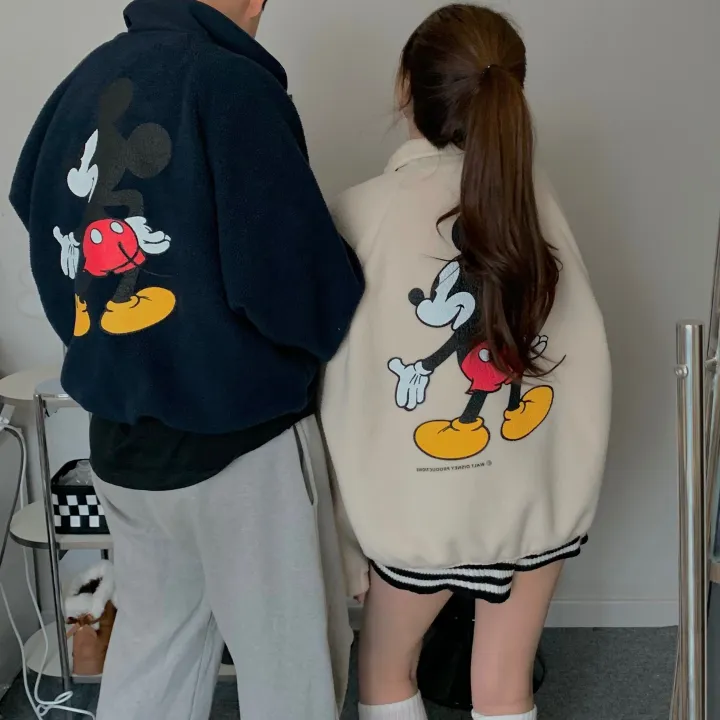 [🌠디즈니정품💭/남녀공용❤️/도링룩단독🤸] 미키 후리스 점퍼 미키마우스 캐릭터 뽀글이 집업 잠바 겨울 아우터 (3color) 상세 이미지 7