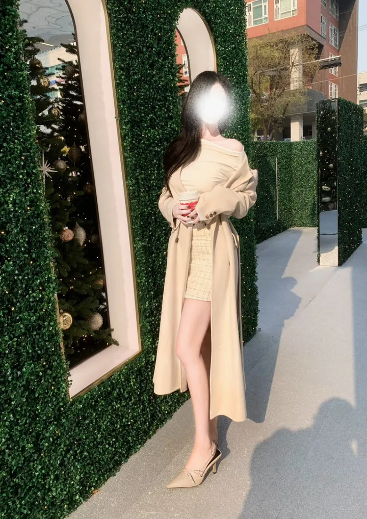 [울90%💛여성스러움극대화] 고퀄리티 핸드메이드 벨티드 울코트 롱코트 상세 이미지 11