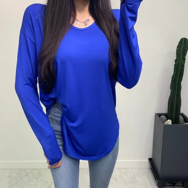 [오늘출발 당일배송] 살랑살랑 브이넥 루즈핏 긴팔티셔츠 상세 이미지 9