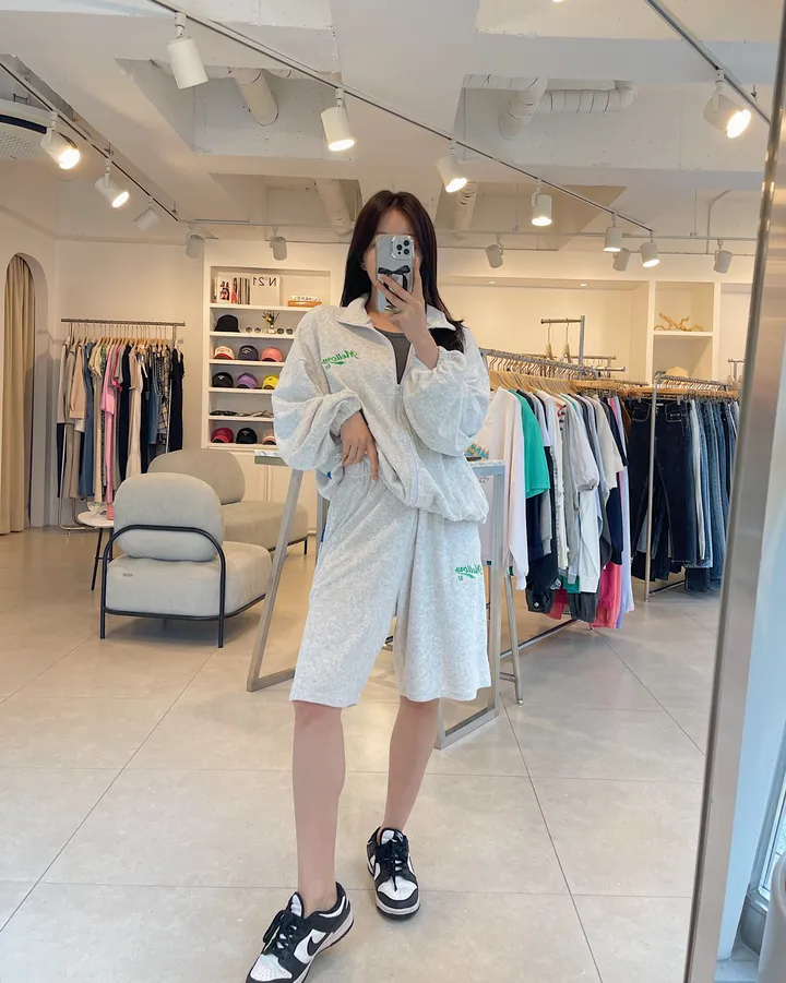 멜로우 테리 타올지 집업점퍼 4color 상세 이미지 4
