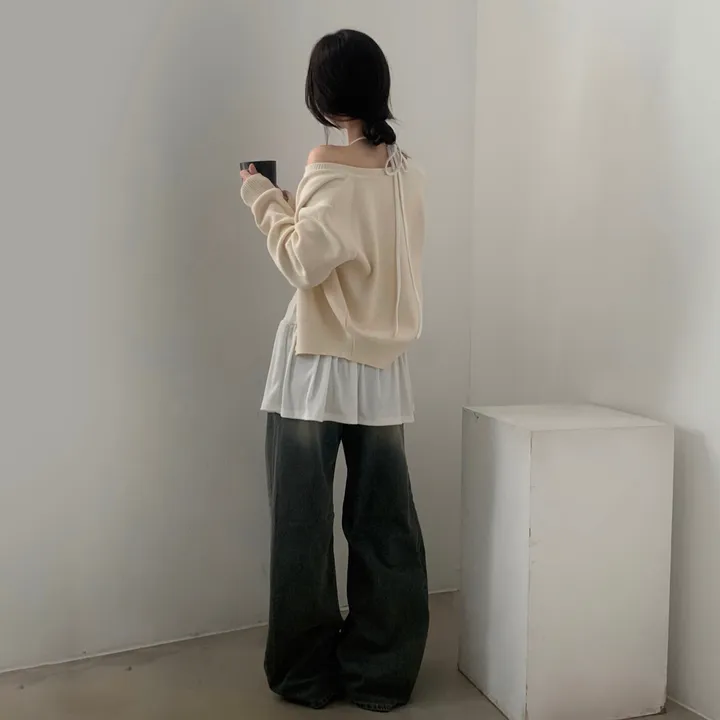 [봄🌸/부드러운!] 싱볼 라운드 펜던트 니트여리핏 가디건 - 6color 상세 이미지 33