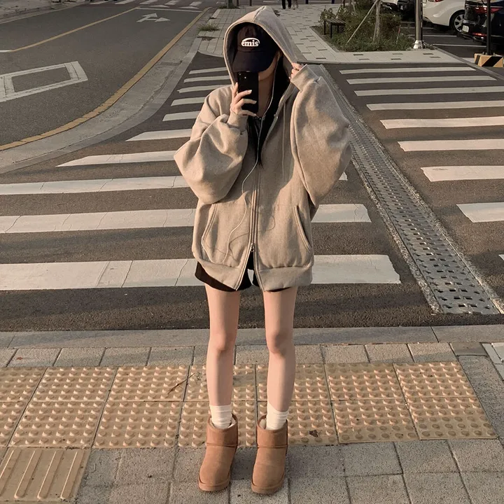 [자체제작/남녀공용/양기모] 리얼왕오버핏! 투웨이 후드집업 빅사이즈 상세 이미지 26
