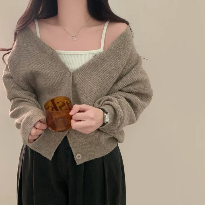 [인생가디건🤍]극여리 루즈핏 울 브이넥 니트 가디건 - 8color 상세 이미지 60